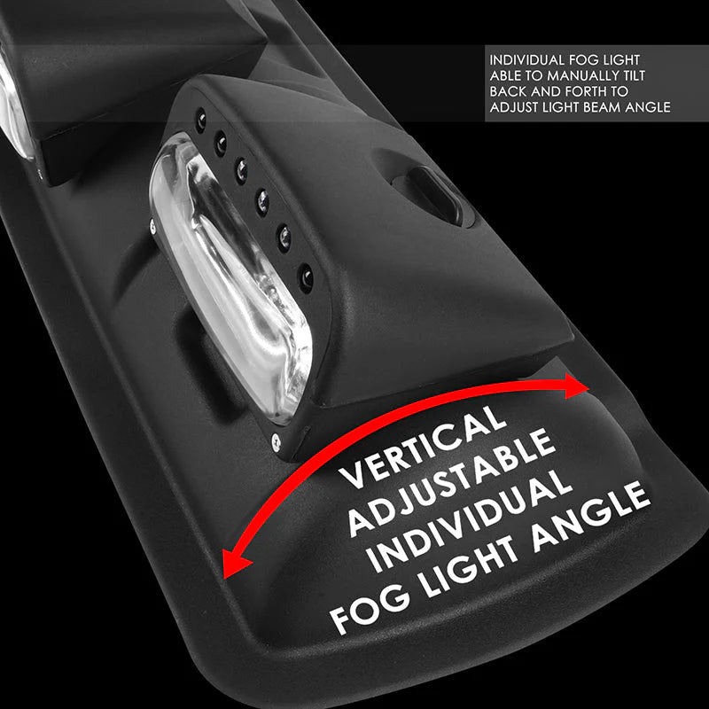 Amber Lens Roof Mounted Fog Light w/ Switch 38 in. X 9 in. X 4 in.
