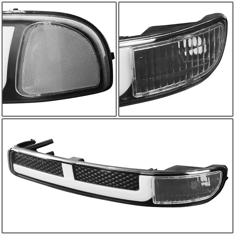 LED DRL Switchback Headlights 99-06 GMC Sierra 1500-3500 Yukon