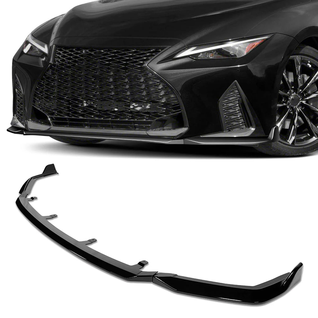 V-Style Front Bumper Lip 21-22 Lexus IS350 IS500
