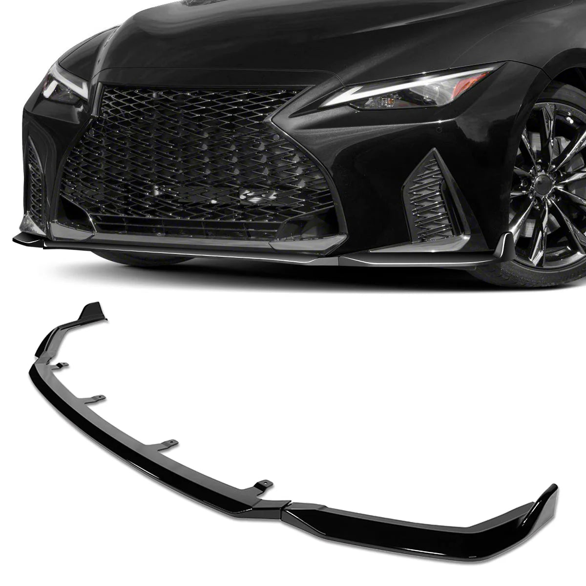 V-Style Front Bumper Lip 21-22 Lexus IS350 IS500