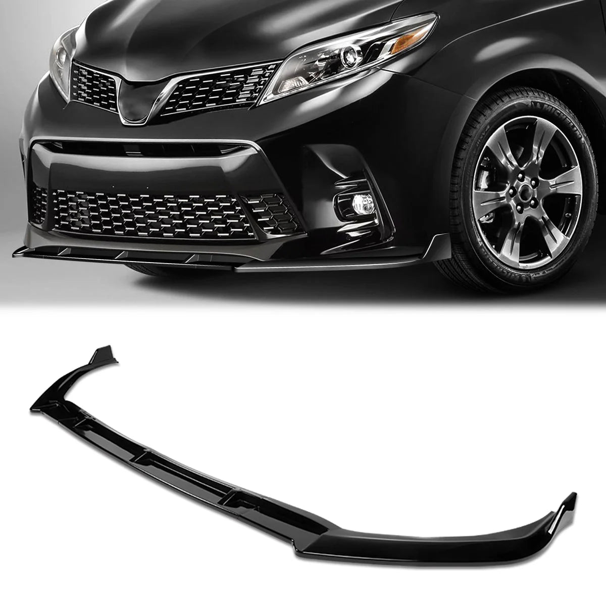 MP-Sport Front Bumper Lip 18-20 Toyota Sienna