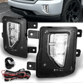 LED Projector Fog Lights w/ Switch Wiring Harnesses 16-19 Chevy Silverado 1500