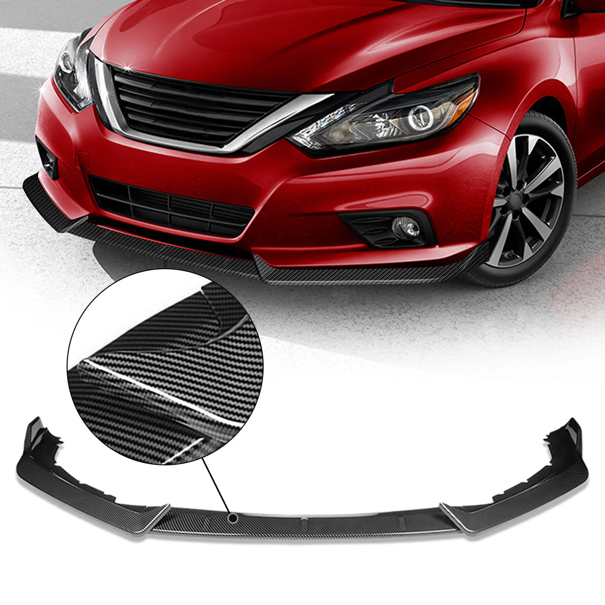 STP-Style Front Bumper Lip 16-18 Nissan Altima