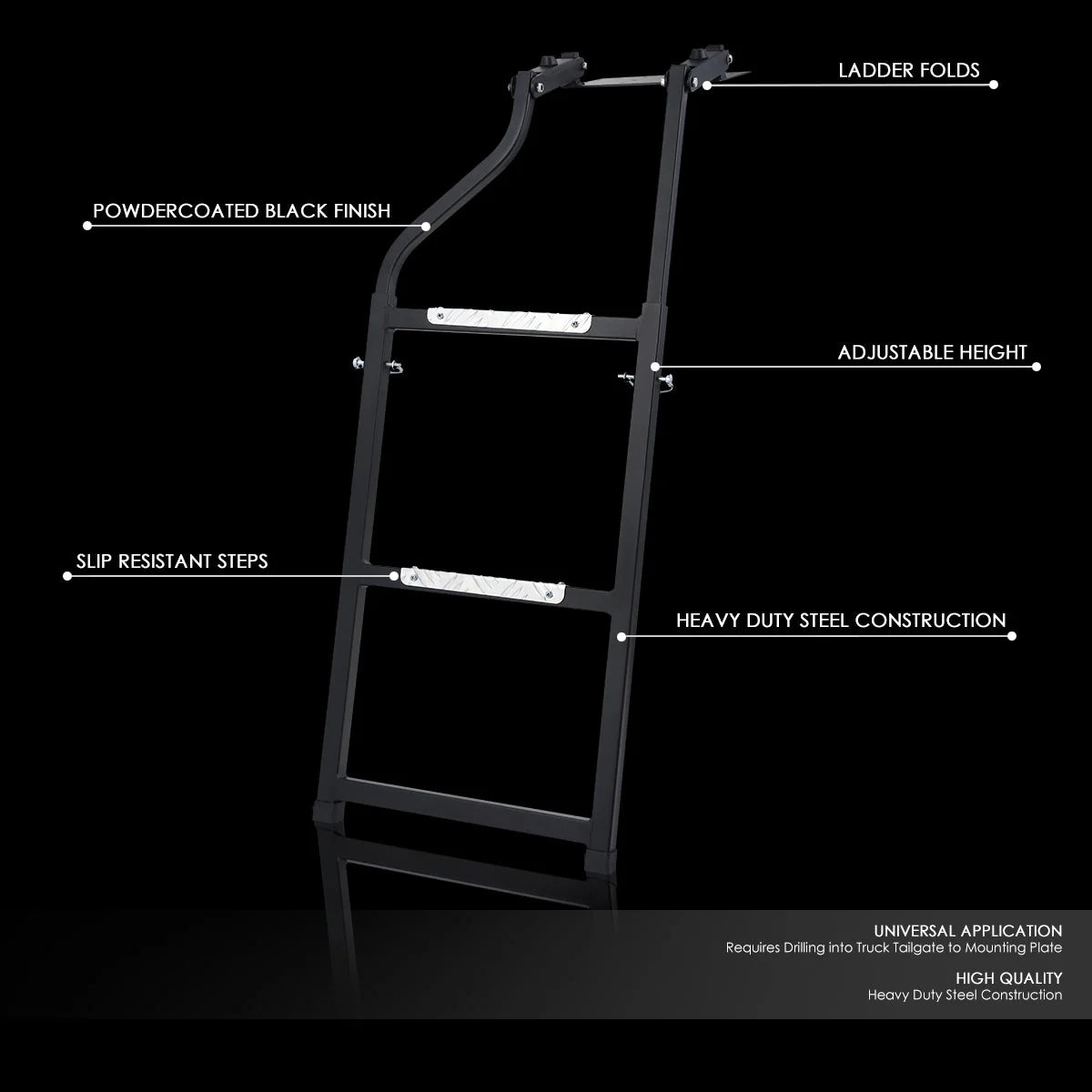 Universal Pickup Trucks Rear Gate Tailgate Ladder