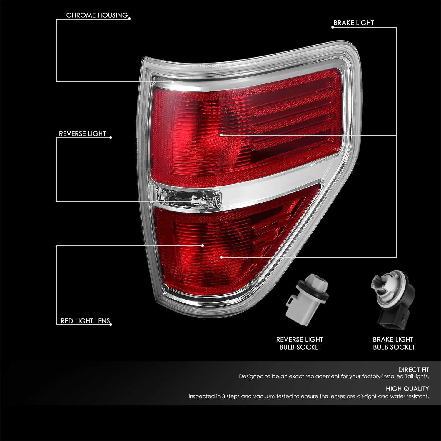 Tail Lights (Red) 09-14 Ford F-150