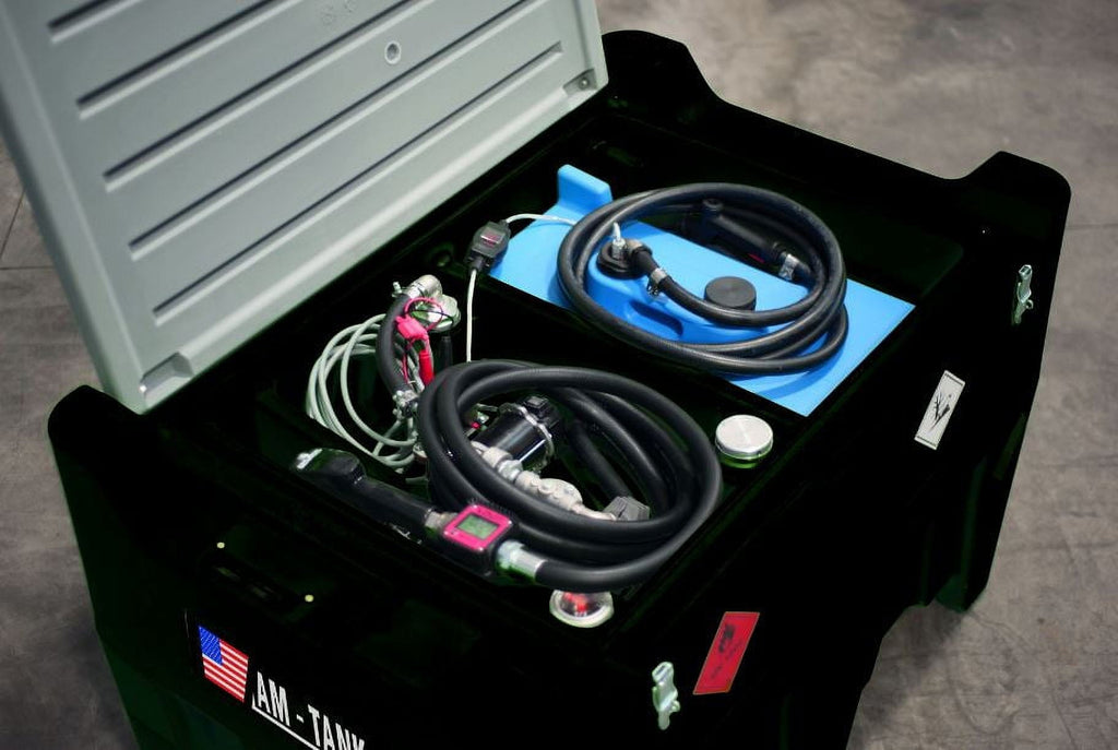 2026 AM-TANK 105gl DIESEL 13gl DEF COMBO Portable Tank with 12V Pumps
