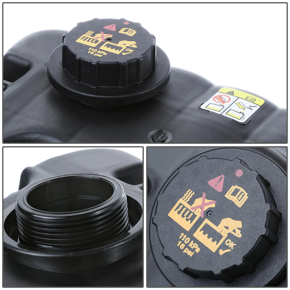98-11 Ford Crown Victoria Lincoln Town Car 4.6L Coolant Overflow Reservoir w/ Cap