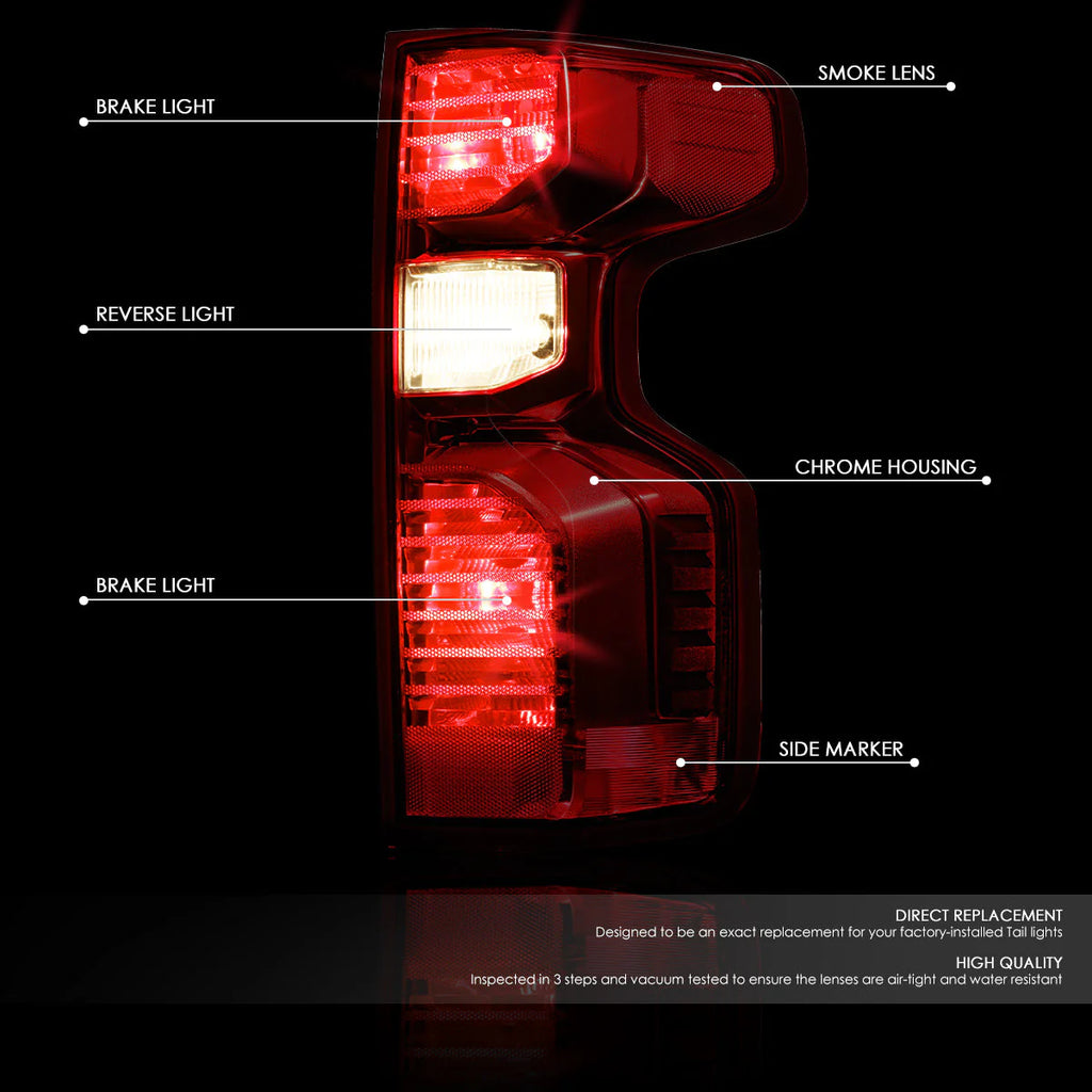 Tail Lights (Smoked) 19-21 Chevy Silverado 1500