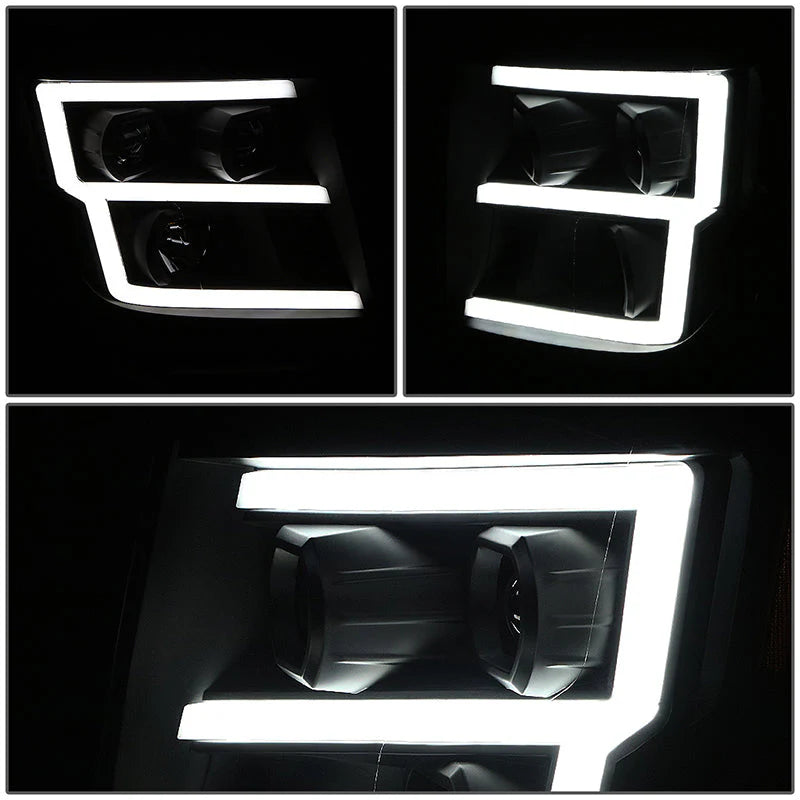 LED DRL Projector Headlights 16-22 Nissan Titan, Titan XD