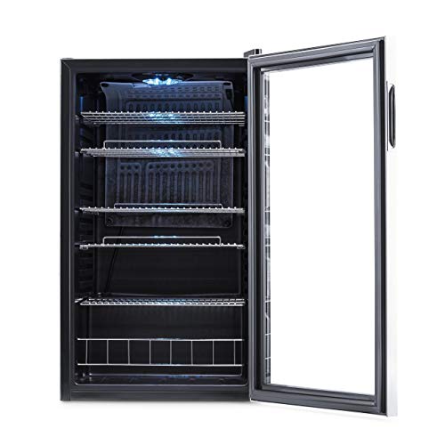 2026 NewAir Beverage Refrigerator Cooler | 126 Cans Free Standing with Right Hinge Glass Door