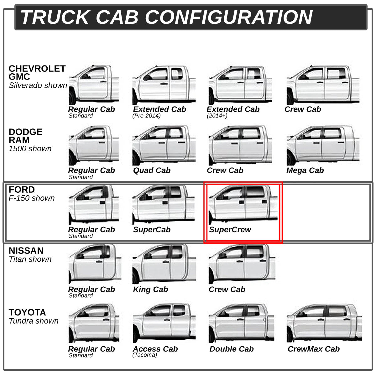 6 in. Wide Flat Step Running Boards 99-16 Ford F250 F350 F450 Super Duty Crew Cab