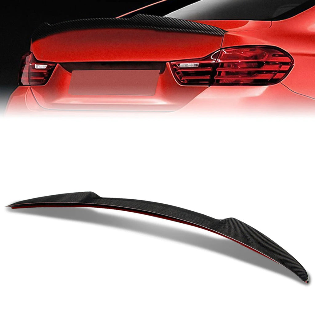 M4 Duck Bill Carbon Fiber Rear Trunk Lid Spoiler 15-20 BMW M4 F82 Coupe