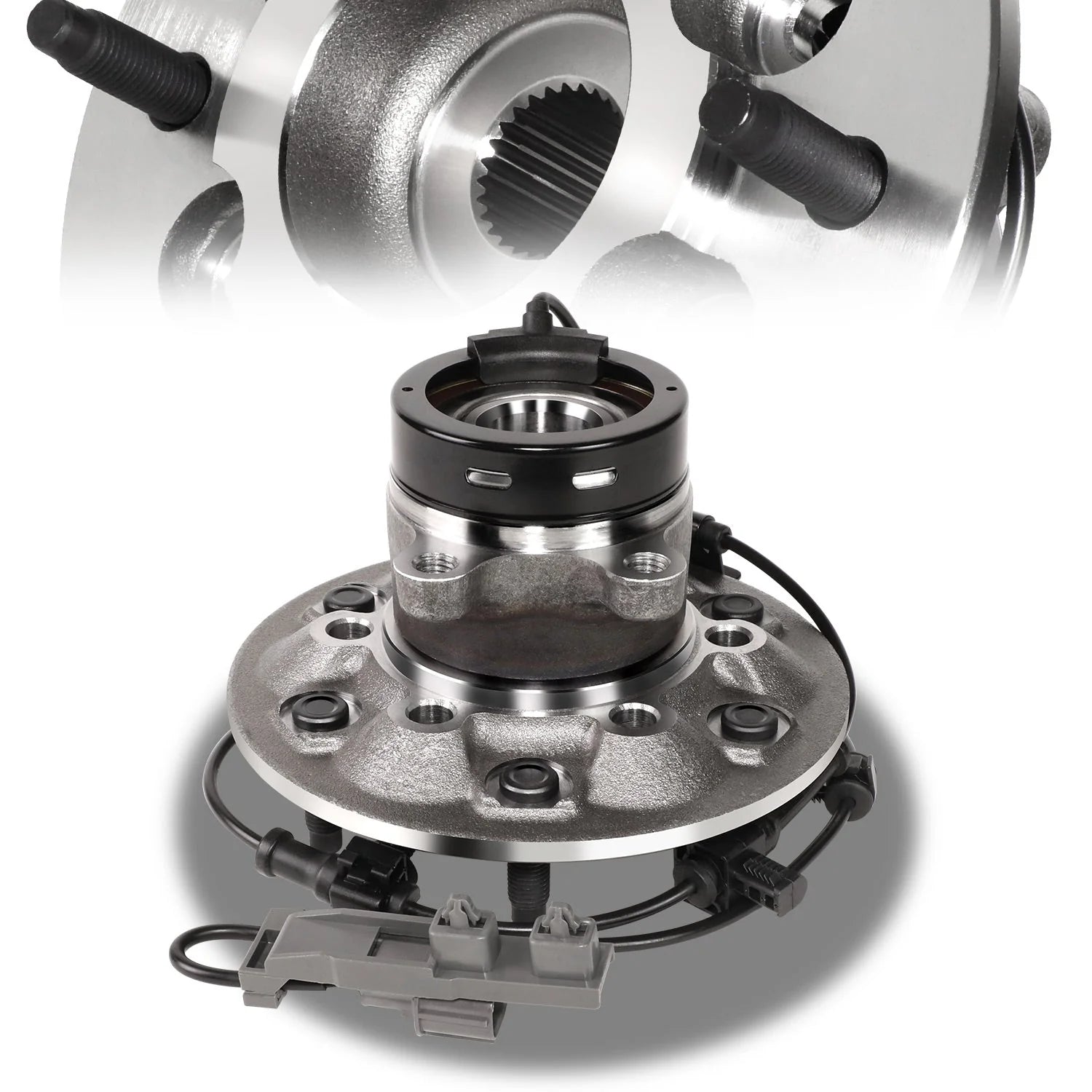 Front Wheel Bearing Hub Assembly (Driver/Left) 04-08 Chevy Colorado, GMC Canyon, 07-08 Isuzu I-370