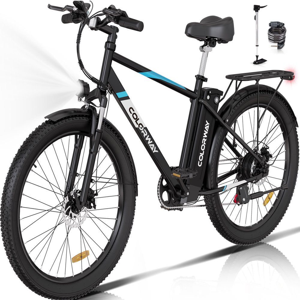 2026 500W Electric Bike, 26′′x3.0′′ Tires, 36V/15Ah, Shimano 7-Speed, Carbon Steel, LCD Display, IP54 Waterproof