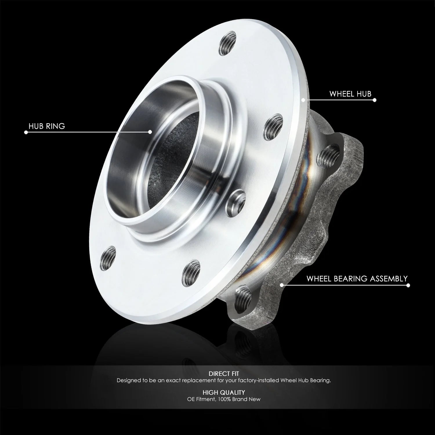Front Left or Right Side Wheel Bearing & Hub Assembly 08-13 BMW 128i 135i, 07-13 328i 335i, 2006 330i 330ci