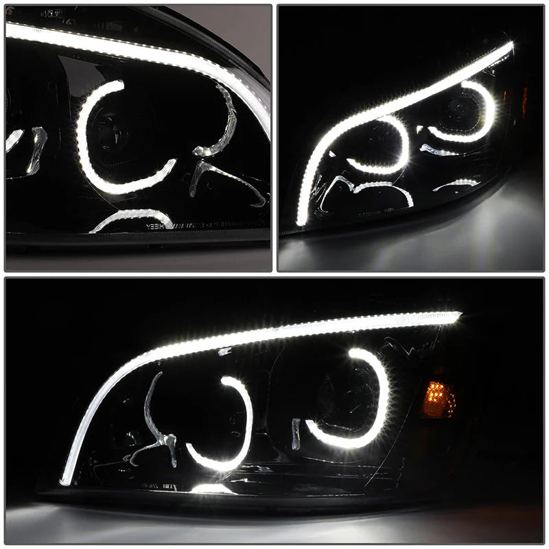 LED DRL Sequential Projector Headlights 08-17 Freightliner Cascadia