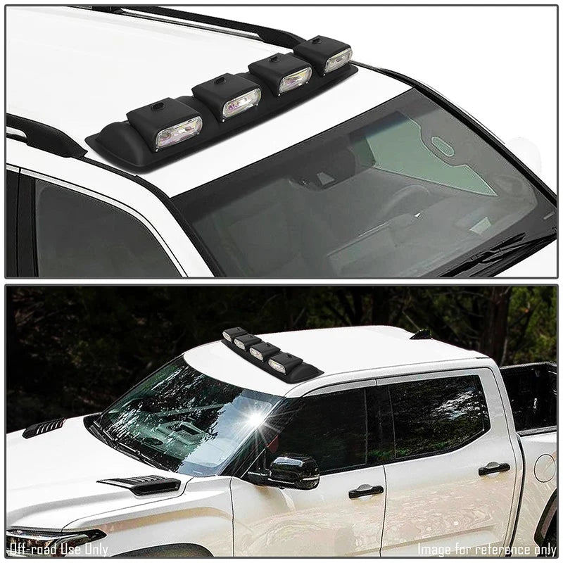 Amber Lens Roof Mounted Fog Light w/ Switch 38 in. X 9 in. X 4 in.