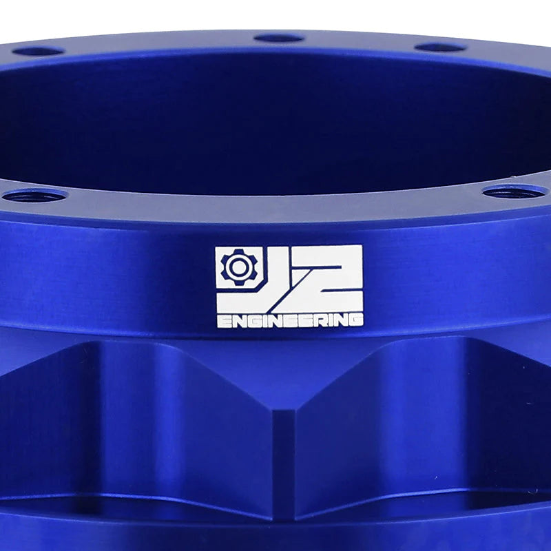 65-69 Ford Mustang 67-74 Bronco Aluminum Steering Wheel Hub Adapter - Blue