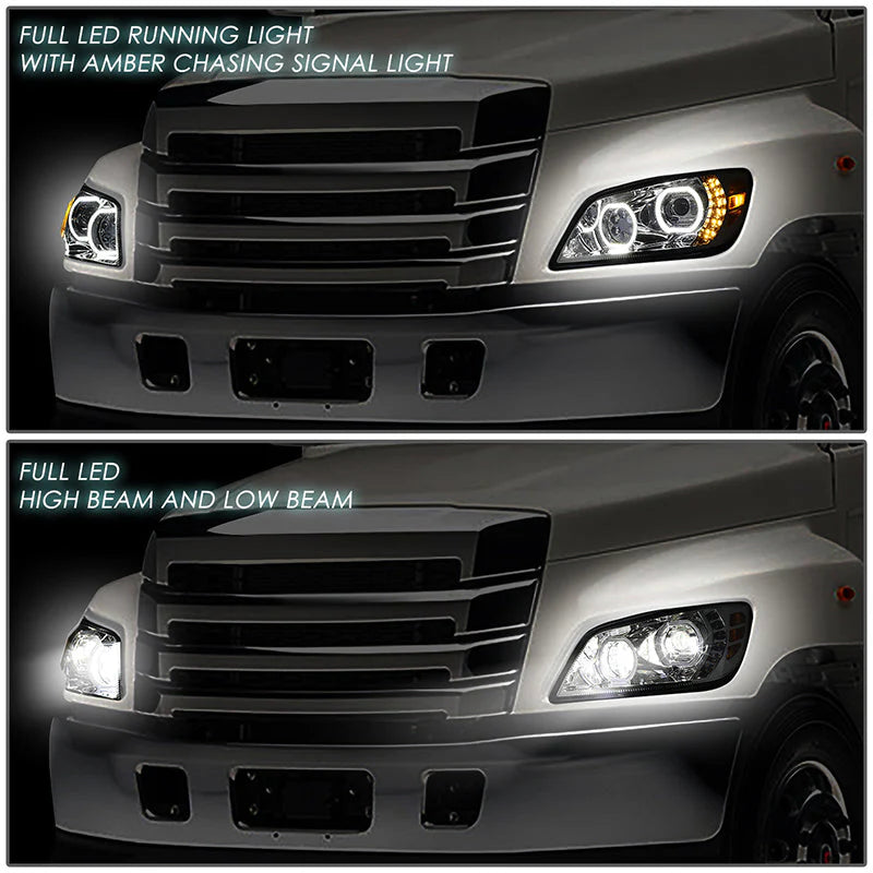 LED DRL Halo Sequential Headlights 06-17 Hino 338 268 258