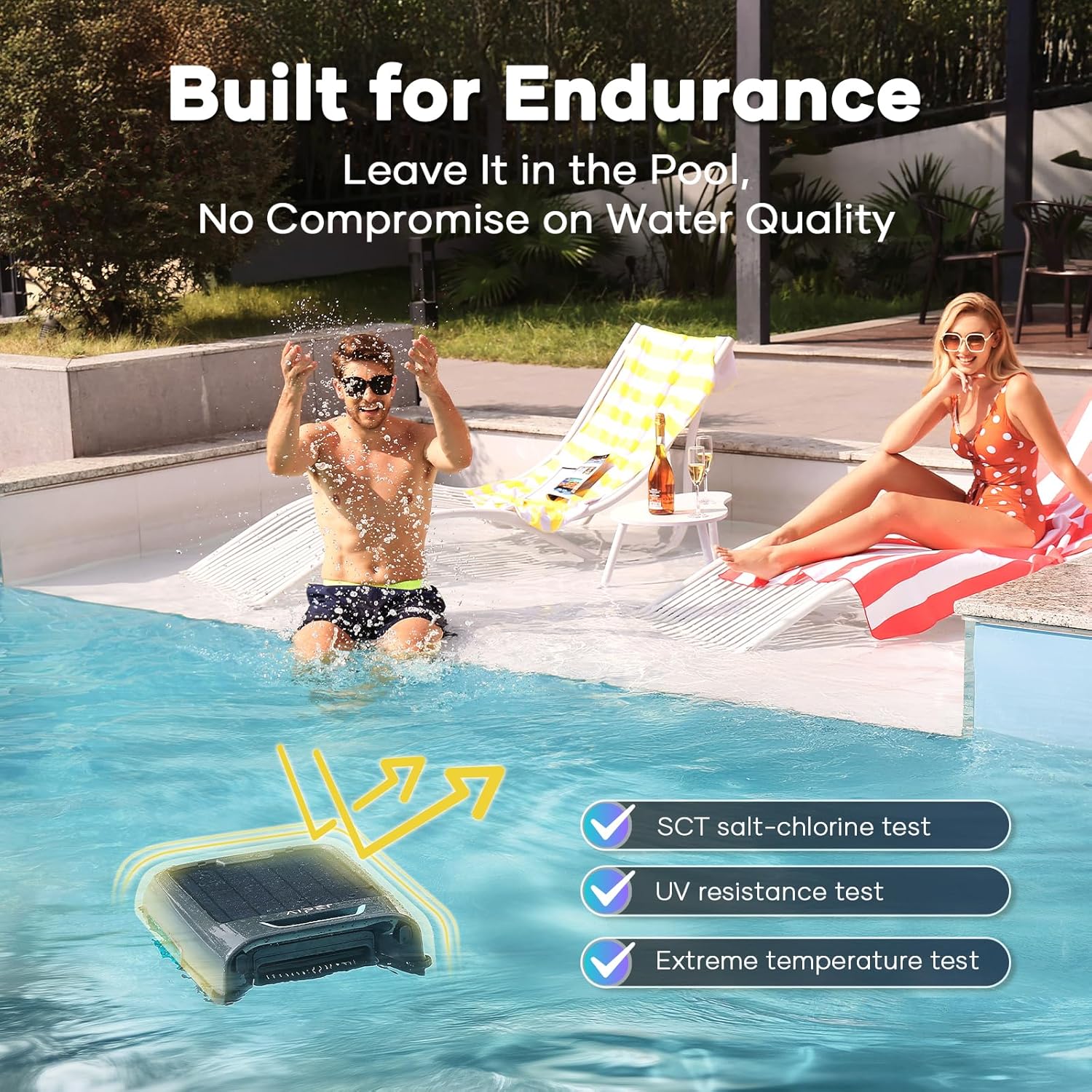 2026 AIPER Surfer S2 Solar Pool Skimmer with APP Support, 24/7 Cleaning, Dual Charging Modes, Smart Obstacle Avoidance, Ideal for All Swimming Pool Types
