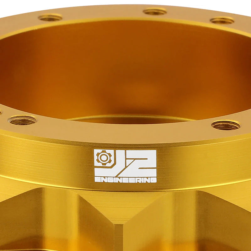 65-69 Ford Mustang 67-74 Bronco Aluminum Steering Wheel Hub Adapter - Gold