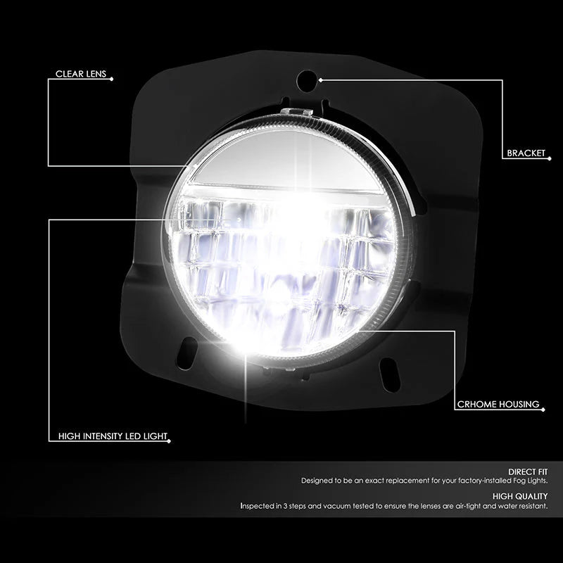 LED Clear Lens Fog Lights 11-22 Kenworth T680