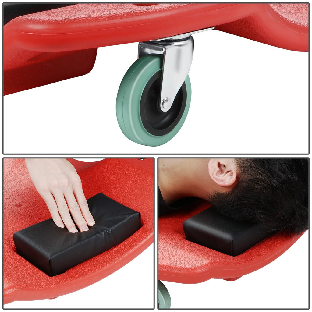 Heavy Duty Low Profile Roller Automotive Creeper - 46.8 in. L x 23.6 in. W [A Variety of Color Options]