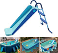 2026 Pool Slide Inflatable Swimming Water Slide, Summer Swimming Pool Supplies Universal Trampoline Ladder Backyard Slide Home Playground Equipment