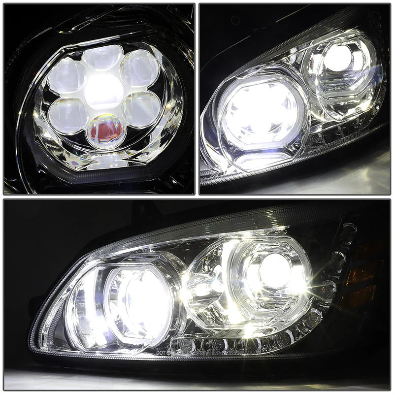 LED DRL Halo Projector Headlights 08-19 Kenworth T170 T270 T370 T660