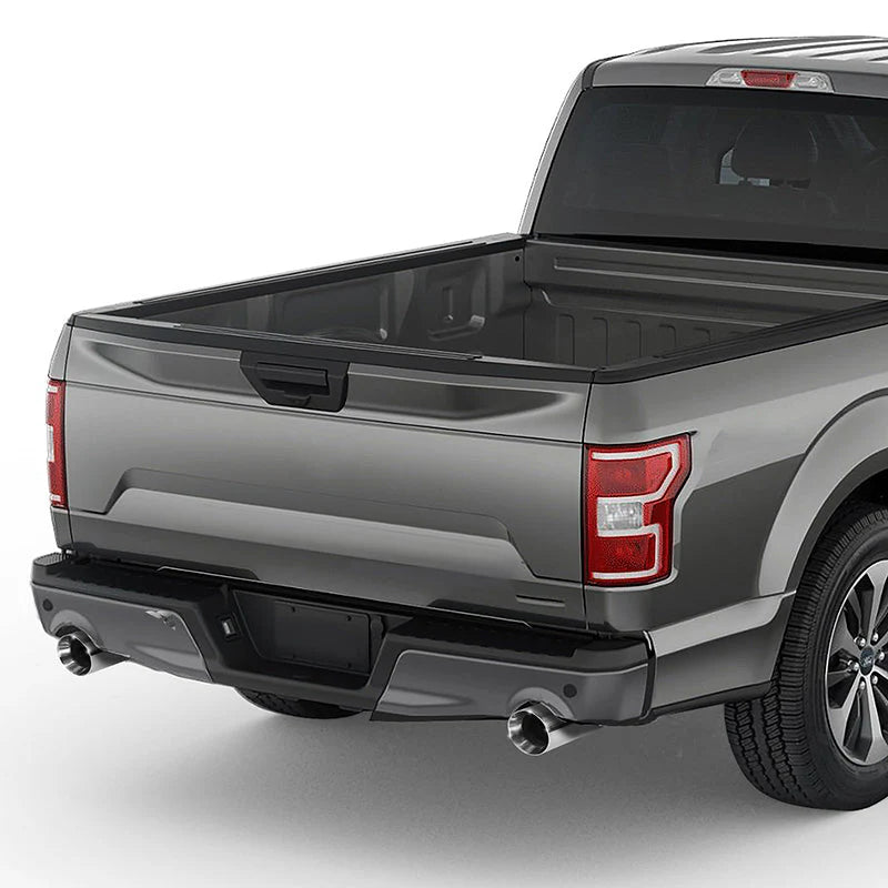 Cat-Back Exhaust w/3.5 in. OD Stainless Steel Muffler Tip 15-20 Ford F-150 2.7L 3.5L 5.0L