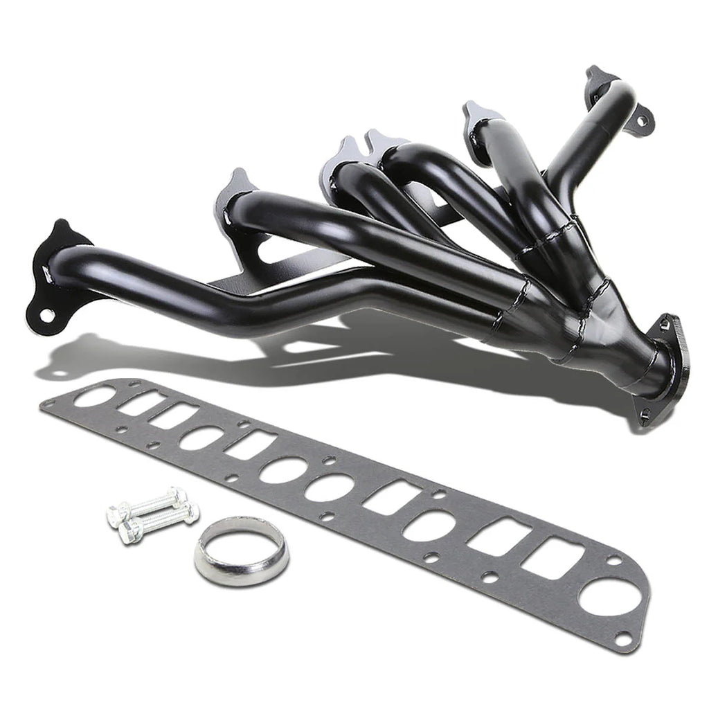 91-99 Jeep Wrangler Grand Cherokee YJ XJ ZJ 4.0L 6-2-1 Exhaust Header - Stainless Steel - Black