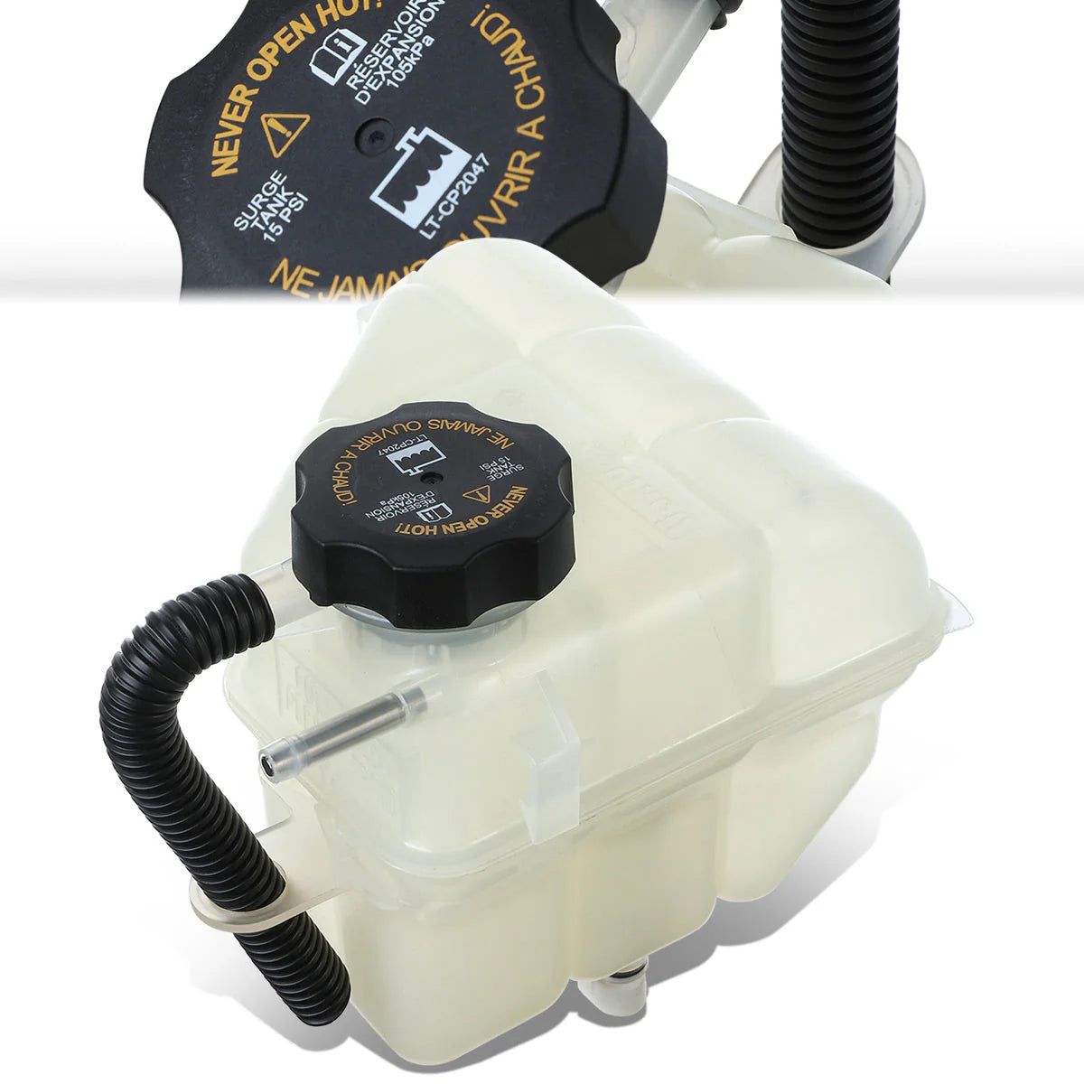 04-06 Chevy Malibu Pontiac G6 3.5L 3.9L Coolant Overflow Reservoir w/ Cap