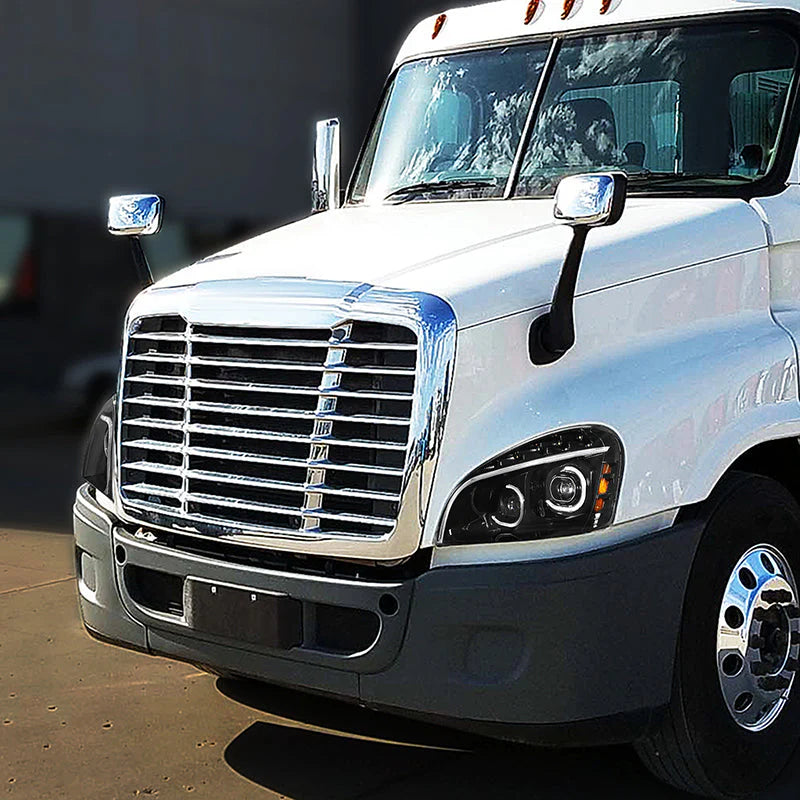 LED DRL Sequential Projector Headlights 08-17 Freightliner Cascadia