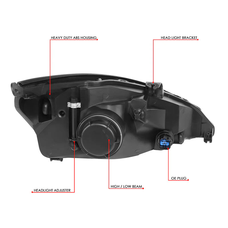 Factory Style Headlights 03-04 Ford Focus