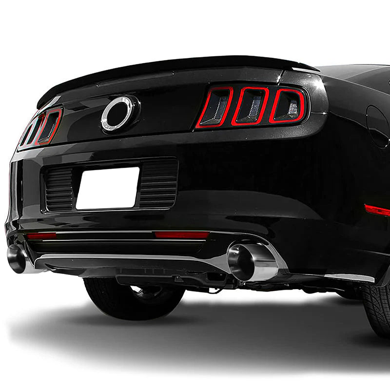 Axle-back Exhaust Systems w/3.75 in. OD Stainless Steel Muffler Tip 13-14 Ford Mustang 5.0L 2Pcs