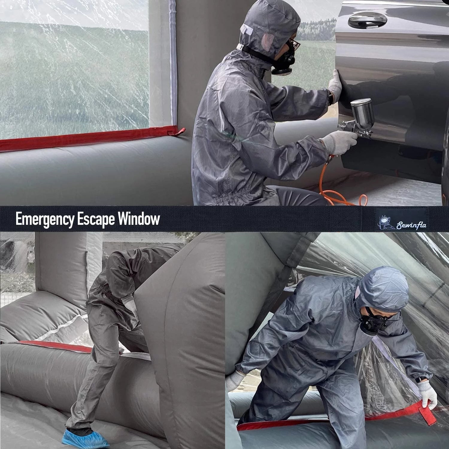 2026 30x20x13Ft Inflatable Paint Booth with Blowers & Air Filter System – Professional Spray Tent