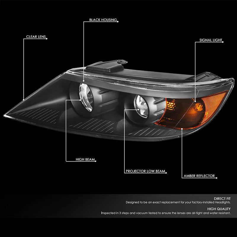 Factory Style Projector Headlights 11-13 Kia Sorento