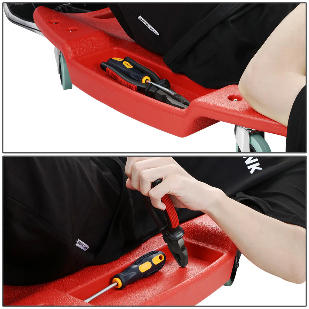 Heavy Duty Low Profile Roller Automotive Creeper - 46.8 in. L x 23.6 in. W [A Variety of Color Options]