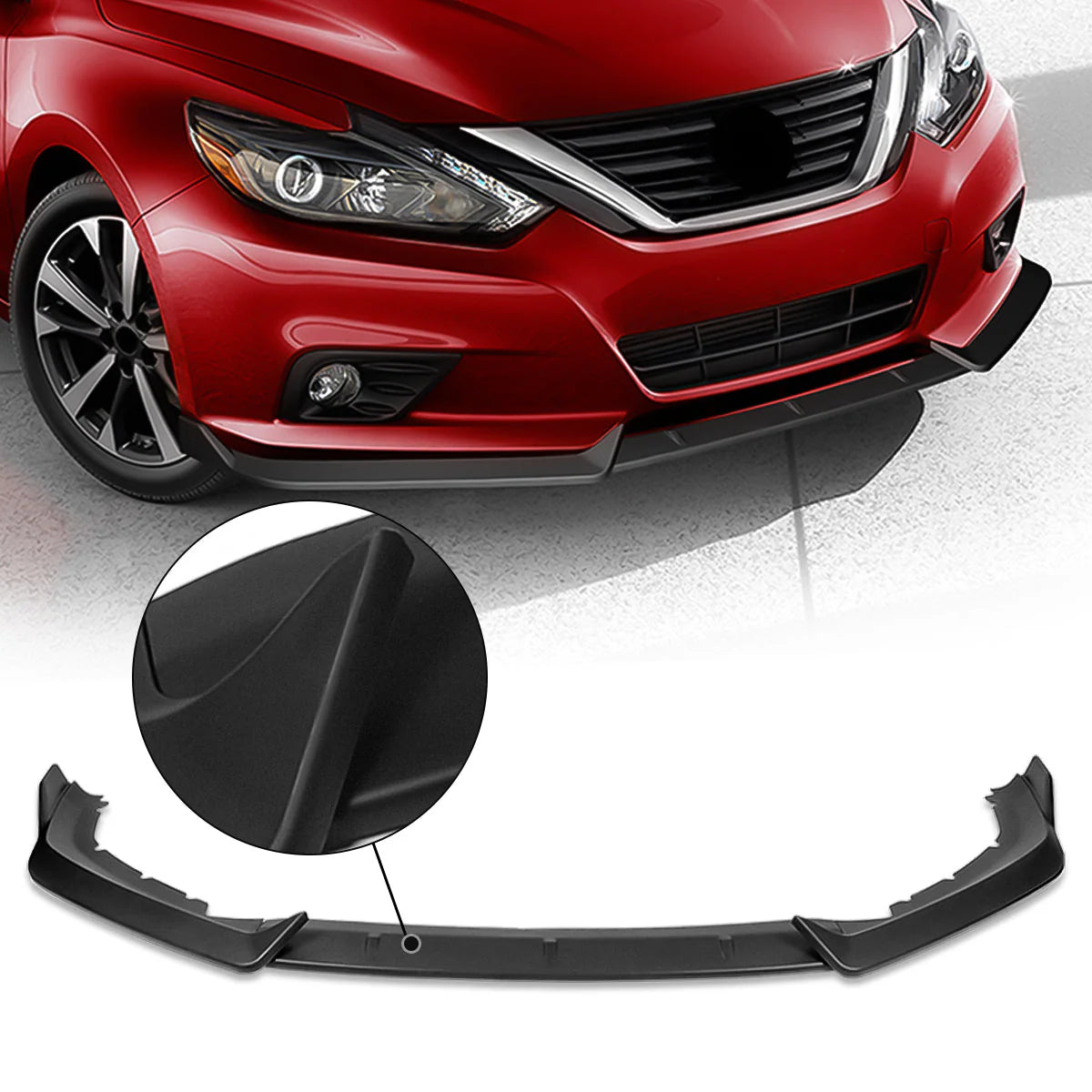 STP-Style Front Lip Spoiler 16-18 Nissan Altima Sedan