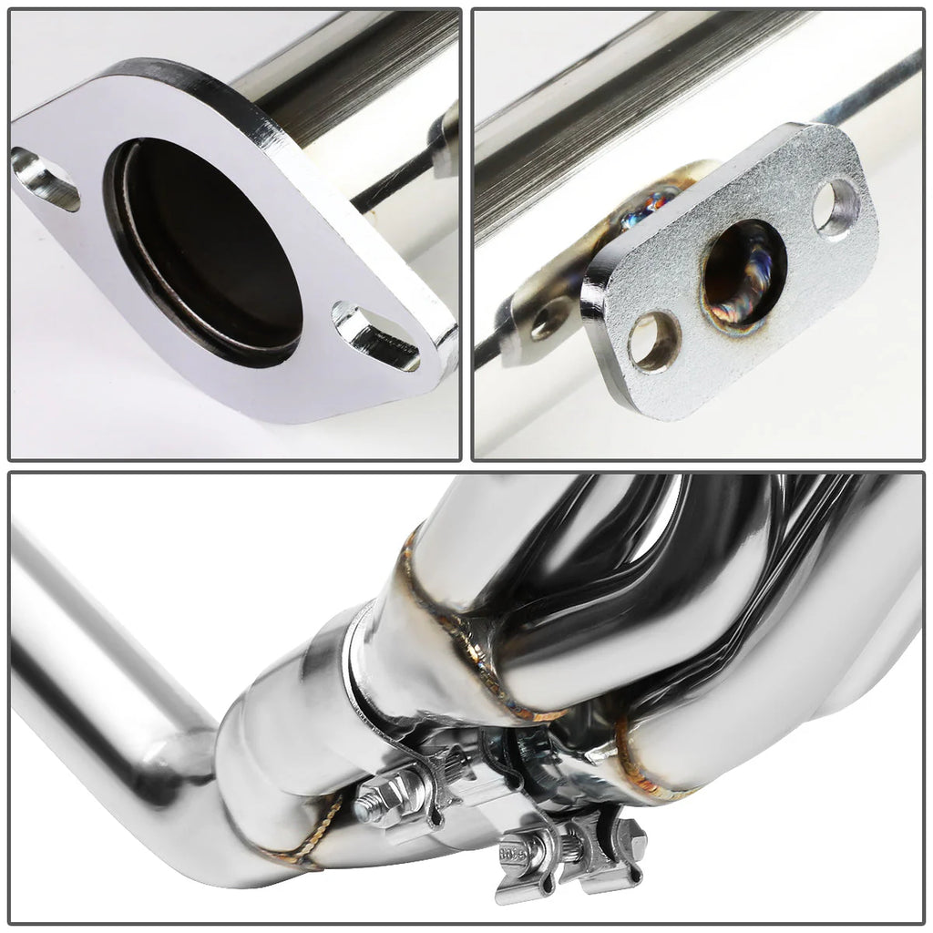86-92 Toyota Supra 3.0L Non Turbo 6-2-1 Exhaust Header w/O2 Sensor Bungs - Stainless Steel
