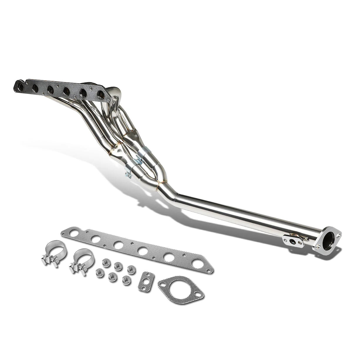 86-92 Toyota Supra 3.0L Non Turbo 6-2-1 Exhaust Header w/O2 Sensor Bungs - Stainless Steel