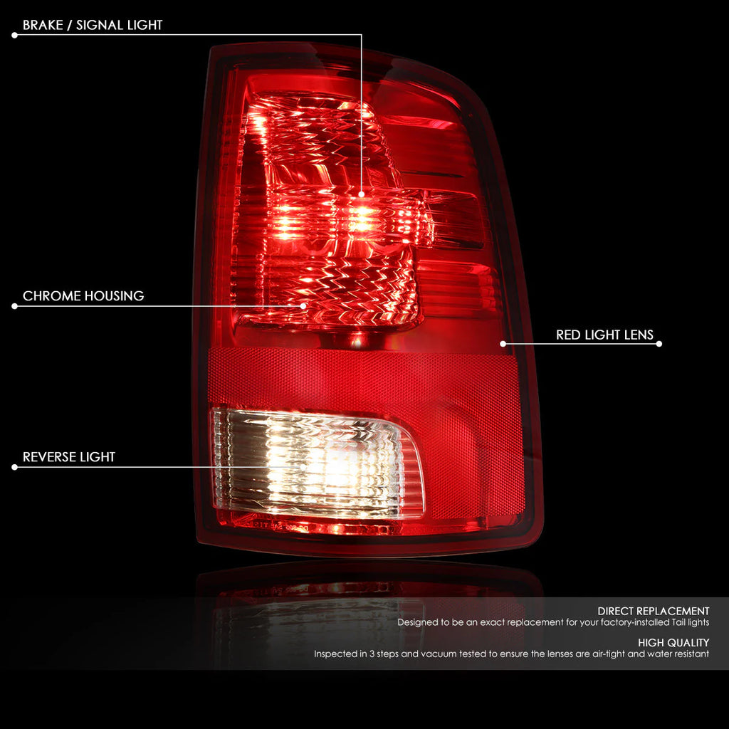 Tail Lights (Chrome) 09-10 Dodge Ram, 11-22 Ram 1500-3500