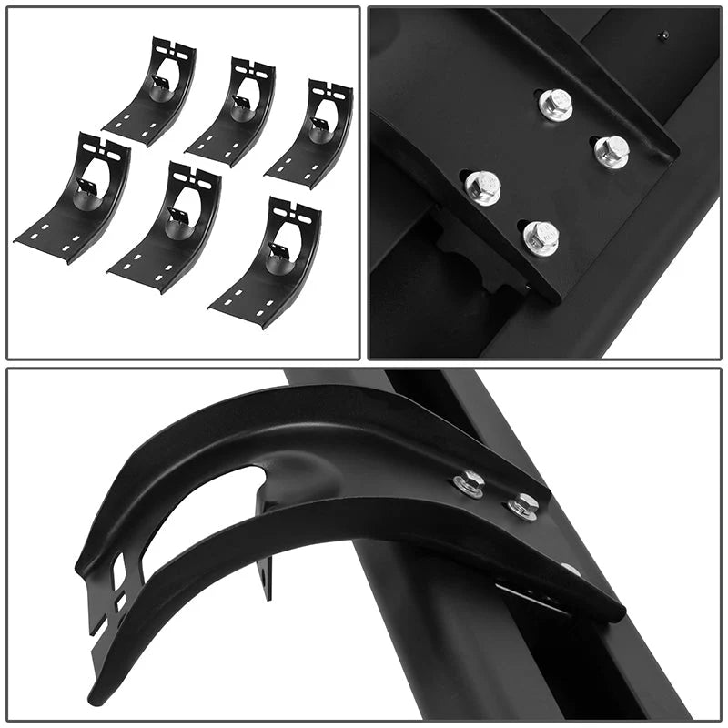 6.5 in. Wide Flat Step Running Boards 11-22 Ram 1500 2500 3500 4Dr Crew Cab