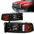LED DRL Headlights 94-02 Dodge Ram 1500 2500 3500