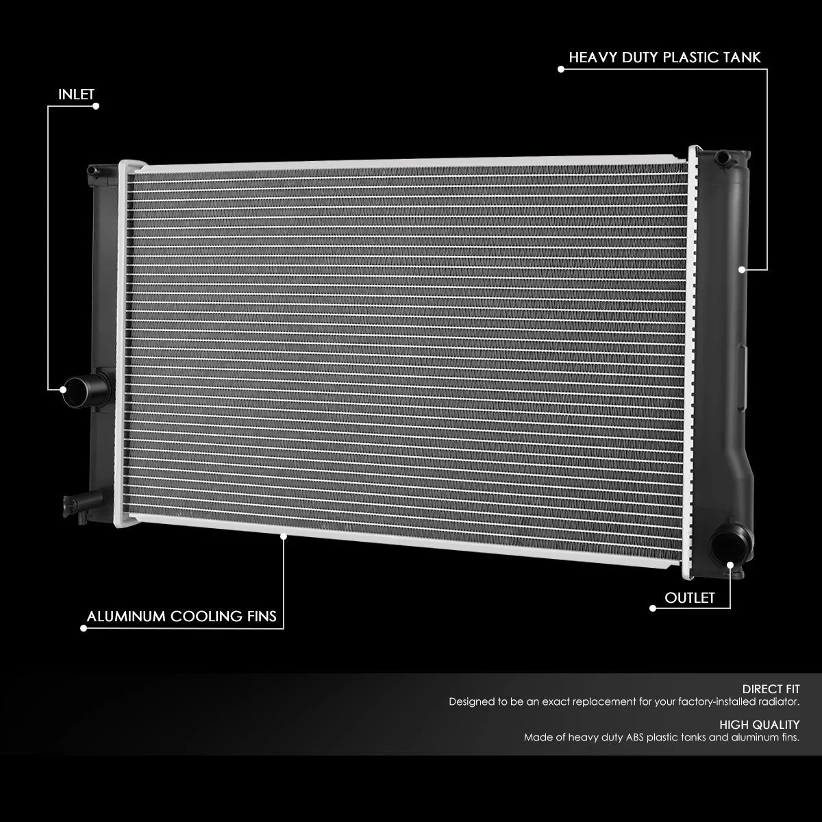 13137 Replacement Radiator 10-12 Lexus HS 250h