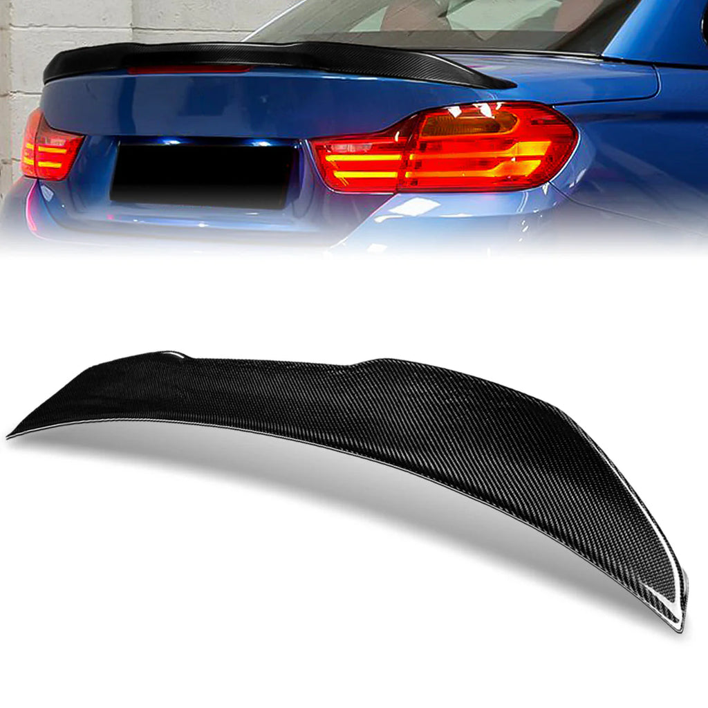 PSM-Style Carbon Fiber Rear Trunk Lid Spoiler 15-20 BMW M4 F83 Convertible