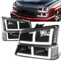 LED DRL Headlights 03-06 Chevy Avalanche Silverado 1500-3500 / HD