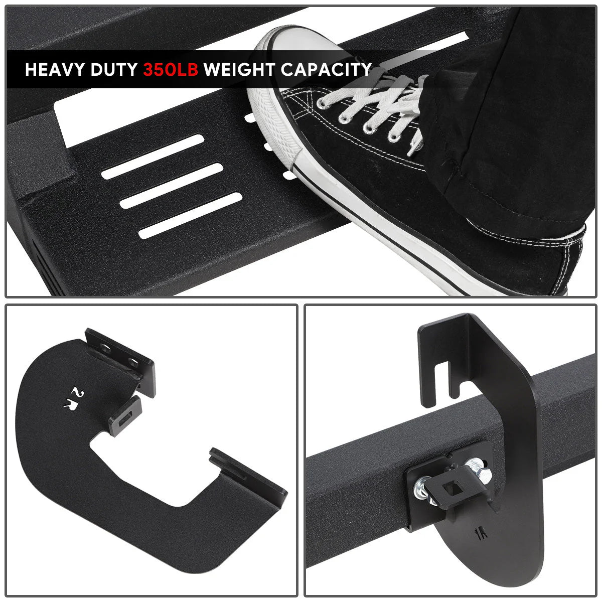 4.75 in. W Drop Foot Step Running Boards 19-22 Chevy Silverado GMC Sierra Crew Cab