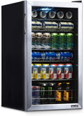 2026 NewAir Beverage Refrigerator Cooler | 126 Cans Free Standing with Right Hinge Glass Door