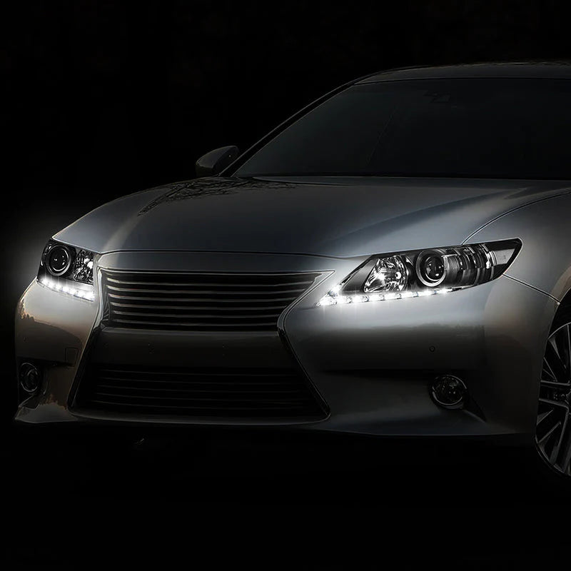 LED DRL Projector Headlights 13-15 Lexus ES300h, ES350